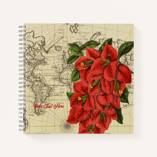 Adventurer's Bougainvillea Notebook (Front)
