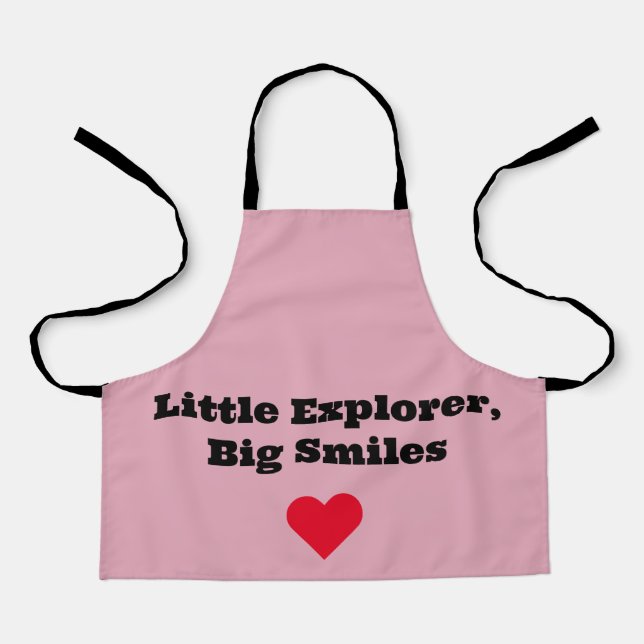 Adventures Await: Baby 'Little Explorer' Apron (Front)