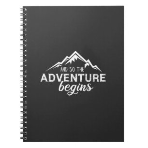 adventures begins notebook