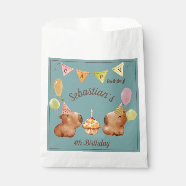 Adventures in Capyland Favour Bags (Front)