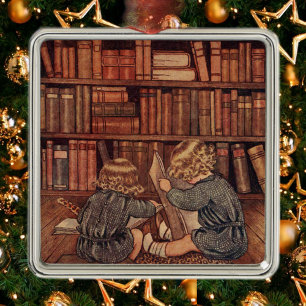 Adventures in the Library Metal Tree Decoration