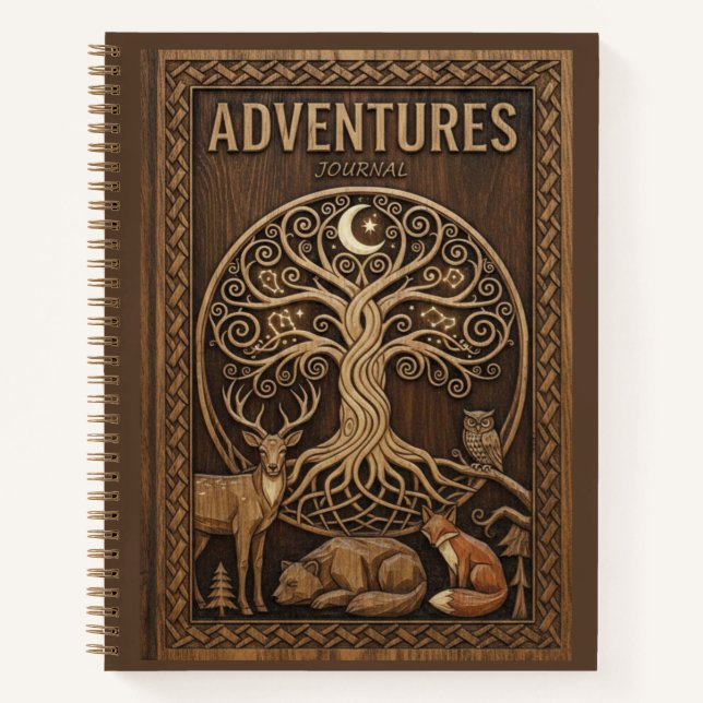 Adventures Journal Tree of Life Woodland Animals  (Front)