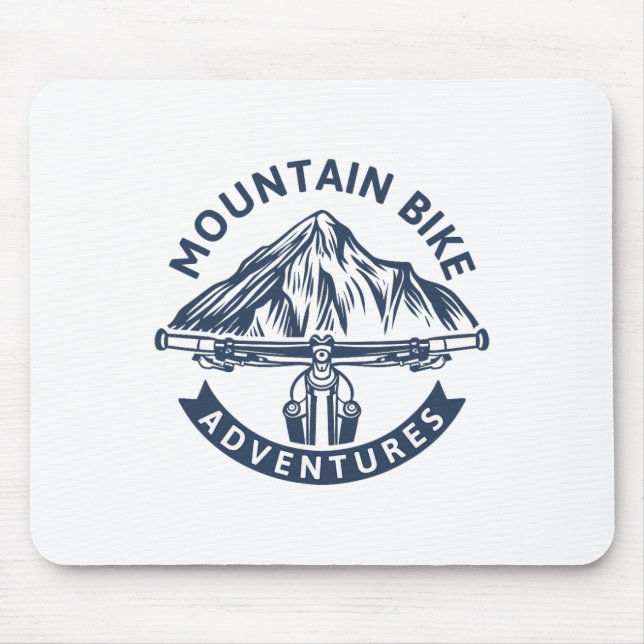 Adventures - Mountain Biking  Mouse Mat (Front)