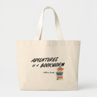 Adventures of a Bookworm Large Tote Bag