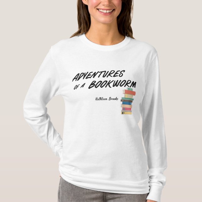 Adventures of a Bookworm T-Shirt (Front)