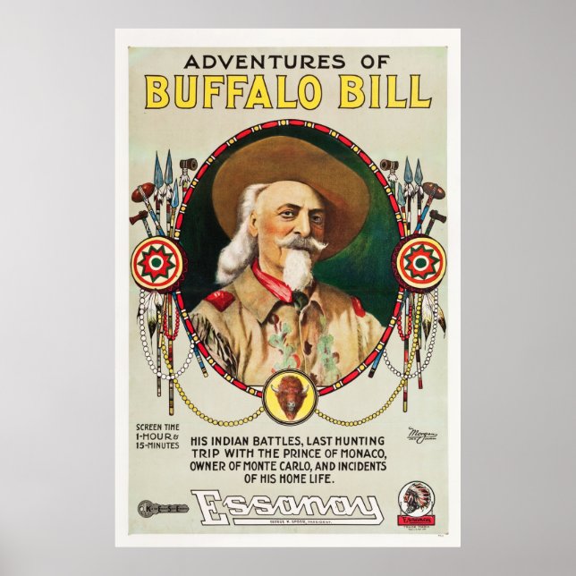 Adventures of Buffalo Bill - Vintage 1917 poster (Front)