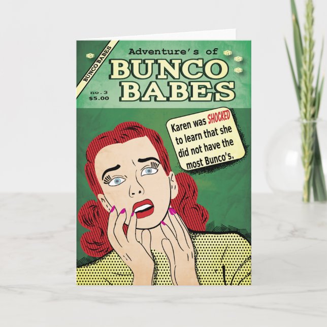 Adventures of Bunco Babes #3 - Karen was shocked! Card (Front)
