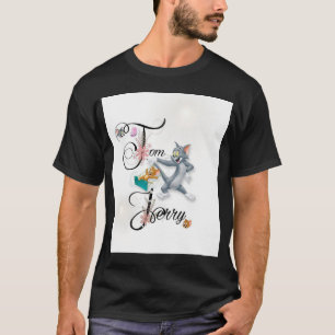 Adventures of Tom and Jerry" graphic design  T-Shirt