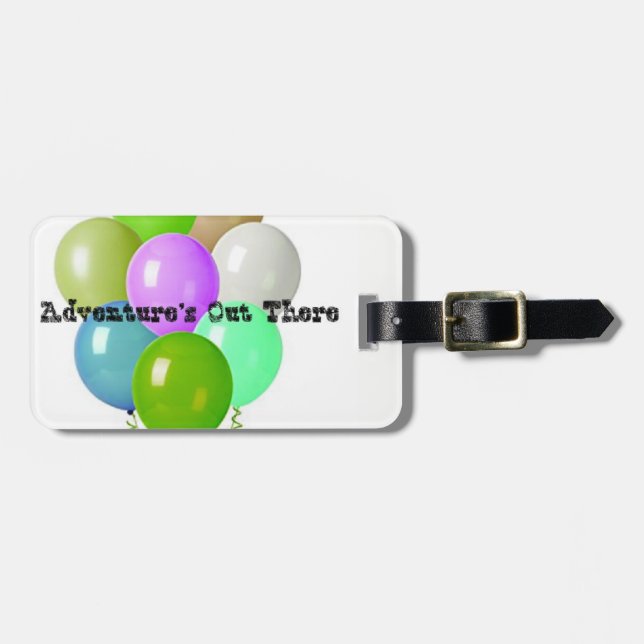 Adventure's Out There Luggage Tag (Front Horizontal)