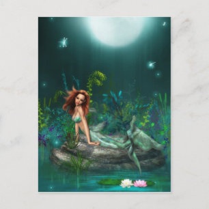 Adventurine Mermaid Postcard