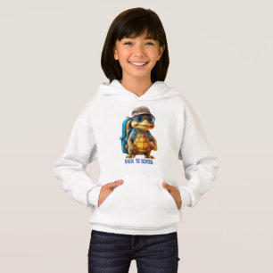 Adventurous Cute Little Turtle with Backpack,