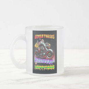 Adventurous Delivery Of Happiness Frosted Glass Coffee Mug
