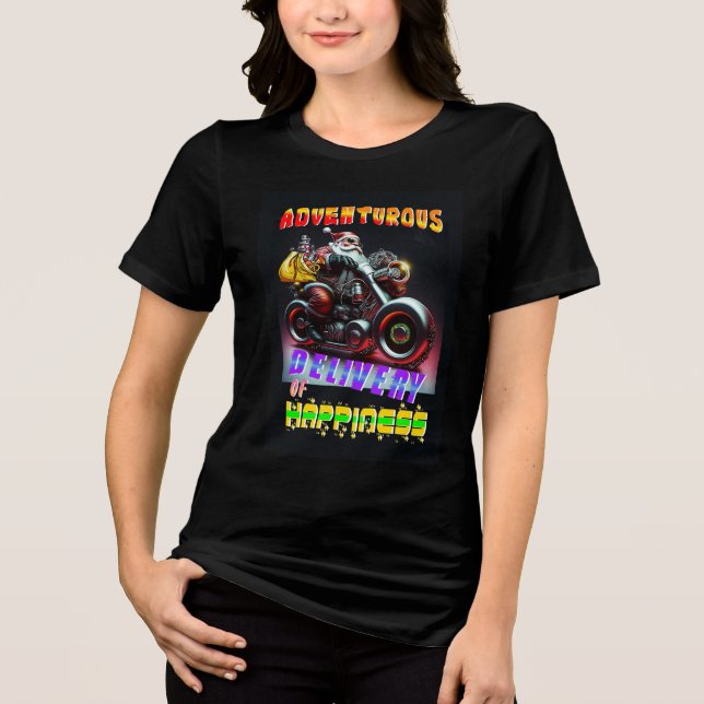 Adventurous Delivery Of Happiness Tri-Blend Shirt (Front)