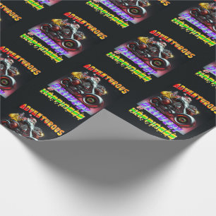 Adventurous Delivery Of Happiness Wrapping Paper