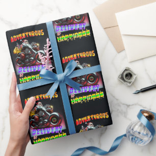 Adventurous Delivery Of Happiness Wrapping Paper
