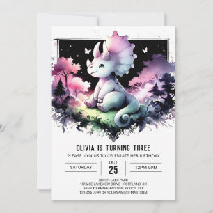 Adventurous Dino Explorer Birthday Invitation