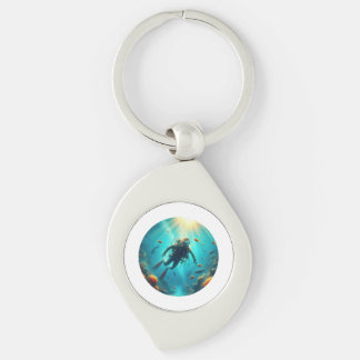 Adventurous Diver Key Ring