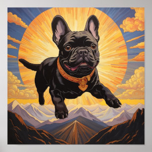 Adventurous Journey with a Golden Heart - Black Fr Poster