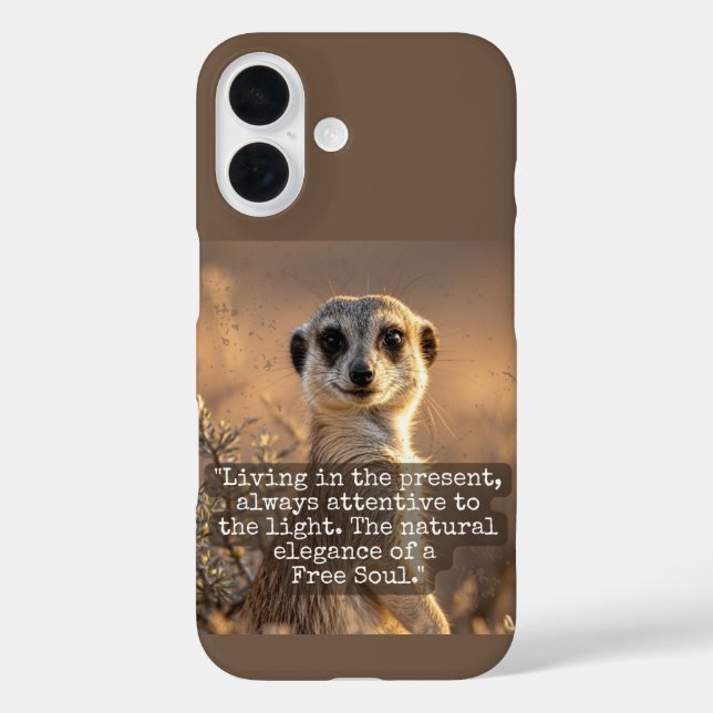 Adventurous Meerkat Living Case-Mate iPhone Case (Back)
