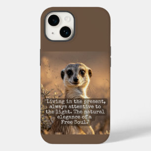 Adventurous Meerkat Living Case-Mate iPhone 14 Case