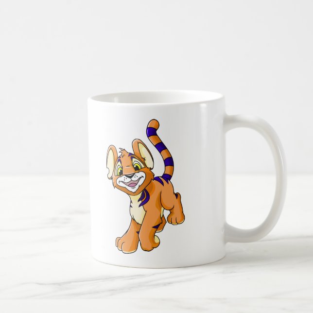 Adventurous orange Kougra Coffee Mug (Right)