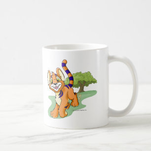 Adventurous orange Kougra on Mystery Island Coffee Mug