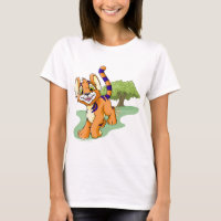 Adventurous orange Kougra on Mystery Island