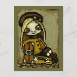 Adventurous Wendy - travelling companion elf Postcard