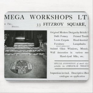 Adverisement for the Omega Workshops Ltd Mouse Mat