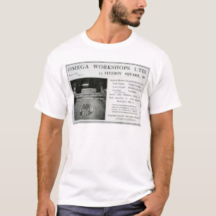 Adverisement for the Omega Workshops Ltd T-Shirt
