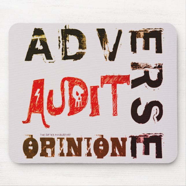 "Adverse Audit Opinion" Mouse Mat (Front)