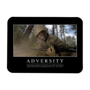 Adversity: Inspirational Quote Magnet