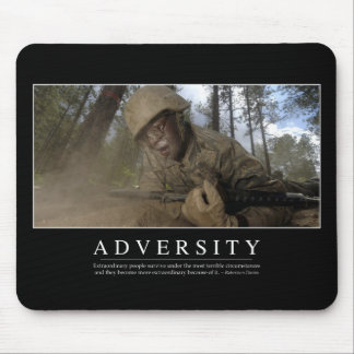 Adversity: Inspirational Quote Mouse Mat