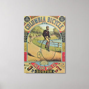 Advert for the Columbia Bicycle Canvas Print
