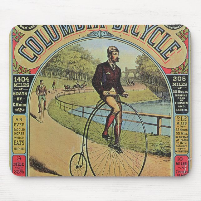 Advert for the Columbia Bicycle Mouse Mat (Front)