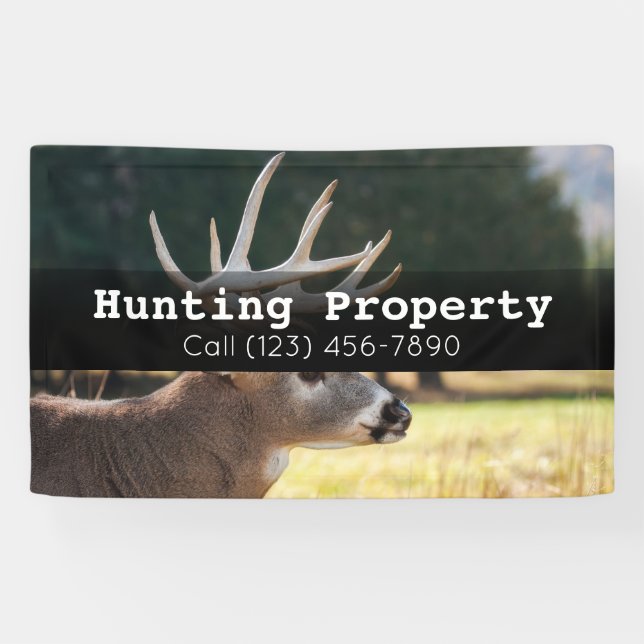 Advertise Hunting Property Company Business Banner (Horizontal)