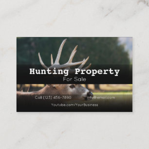 Advertise Hunting Property Company Business Card