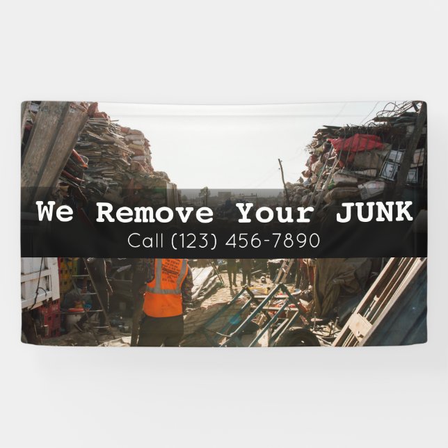 Advertise Junk Removal Business  Banner (Horizontal)