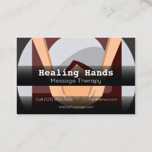 Advertise Massage Therapy company Business Card
