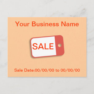 Advertise Sale Postcard