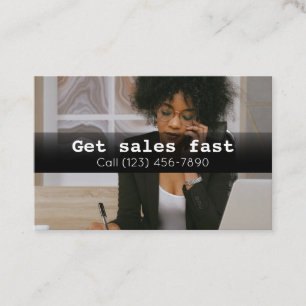 Advertise Sales Company Business Card