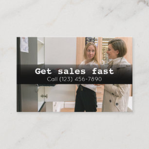 Advertise Sales Company Business Card