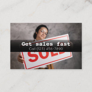 Advertise Sales Company Business Card