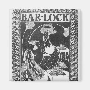 Advertisement for Bar-Lock Typewriters, c.1895 Magnet