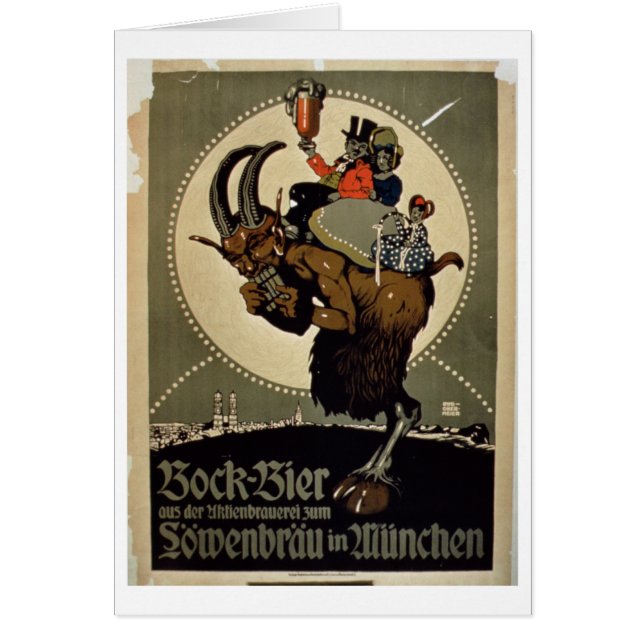 Advertisement for 'Bock Beer from Lowenbrau Brewer (Front)