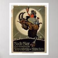 Advertisement for 'Bock Beer from Lowenbrau Brewer
