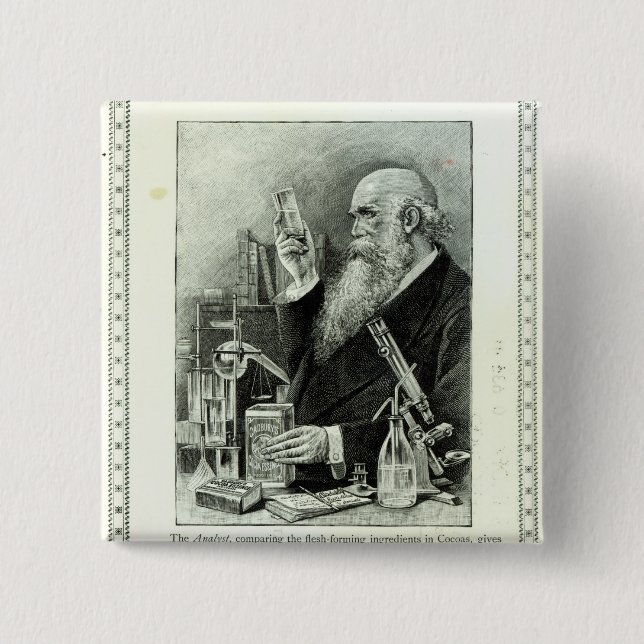 Advertisement for 'Cadbury's Cocoa' 15 Cm Square Badge (Front)