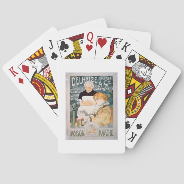 Advertisement for Delhaize, Brothers and Co. at th Playing Cards (Back)