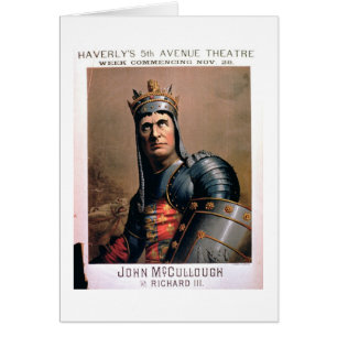 Advertisement for 'John McCullough as Richard III'