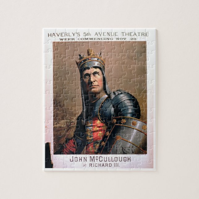 Advertisement for 'John McCullough as Richard III' Jigsaw Puzzle (Vertical)